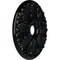 Ekena Millwork Milan Ceiling Medallion (Fits Canopies up to 4 5/8"), 24 1/2"OD x 3 1/2"ID x 1"P, Black Pearl CM24MIBPS - alternate 3
